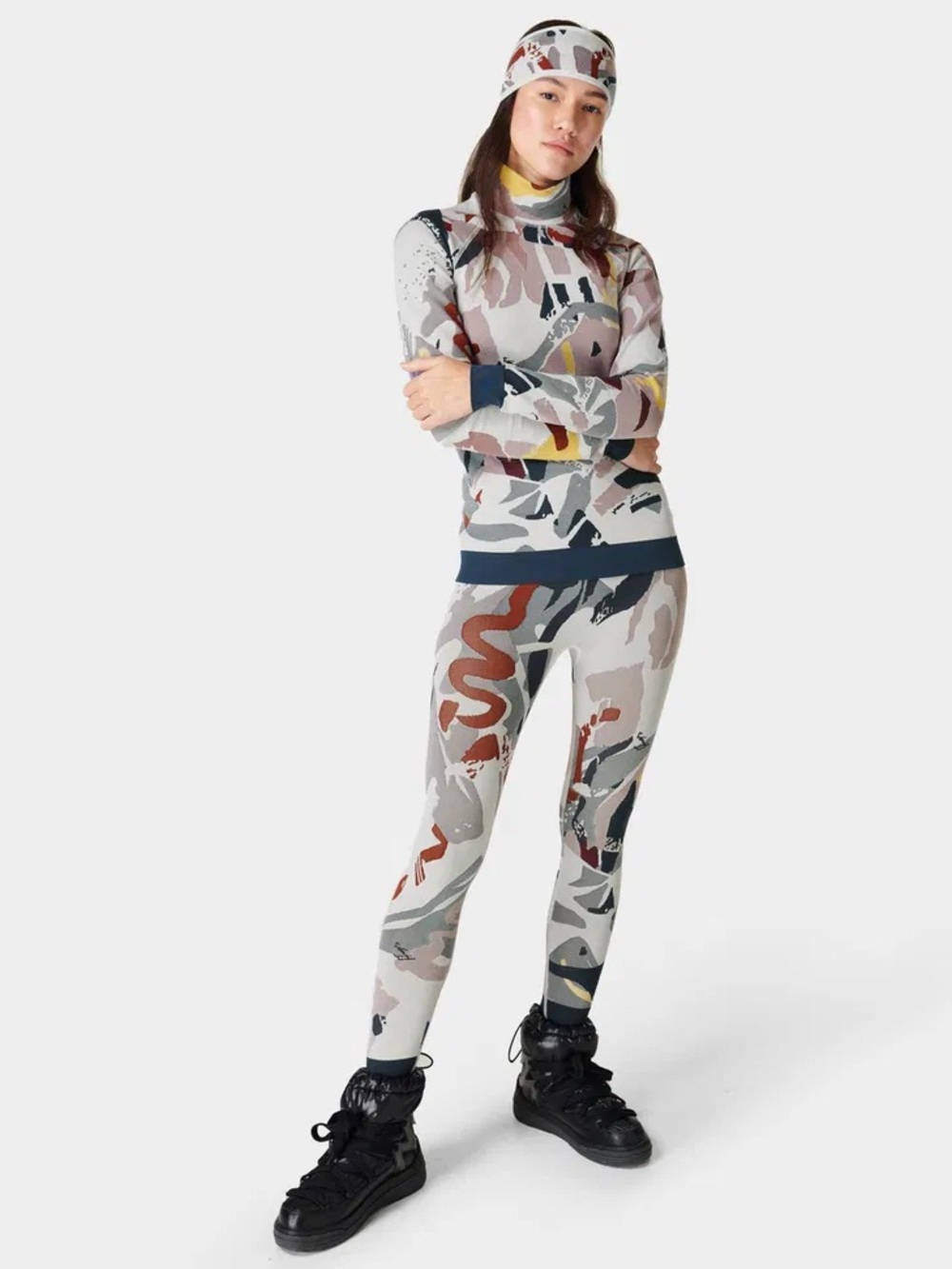 Sweaty Betty Seamless Ski Base Layer Legging Retro
